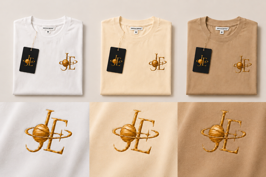 Jupiter Empire™ Women Relaxed Fit Cotton  |  Gold Planet Logo T-Shirt | Soft knitted