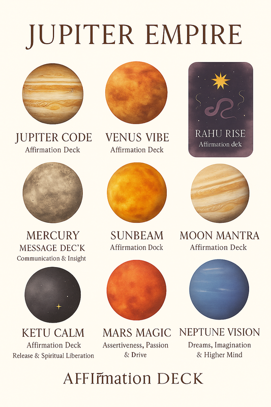 Cosmic Affirmation Deck ( 9 Planets Bundle )